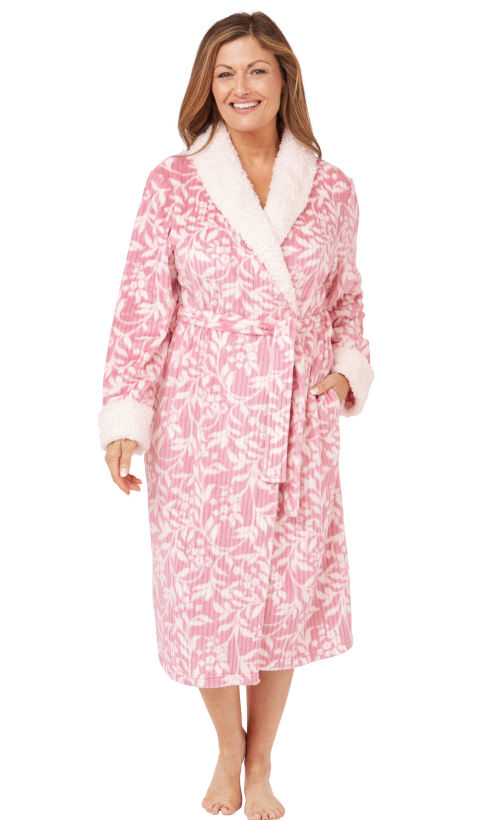 Marlon Shawl Collar Floral Robe